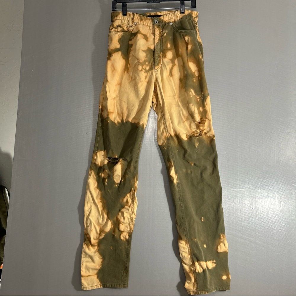 Cambio was Bamboo Tie-Dye Green and Yellow Pants 29x33